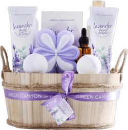 Green Canyon Spa Gift Baskets for Women 11pcs Lavender Bath Gift Sets with Body Lotion,Essential Oil,Spa Gifts for Women,Mothers Day Gift Sets for Her,Bath Sets for Her Gifts Lavender-1