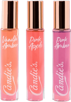 CANDIE'S Mist Travel Spray for Her Perfumes for Women, Trio Set Pink Amber, Pink Apple, & Vanilla Amber, Women's Fragrances Gift Sets - 3 X 0.5 fl oz