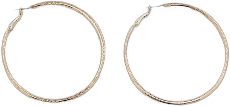 Etched Hoop Earrings