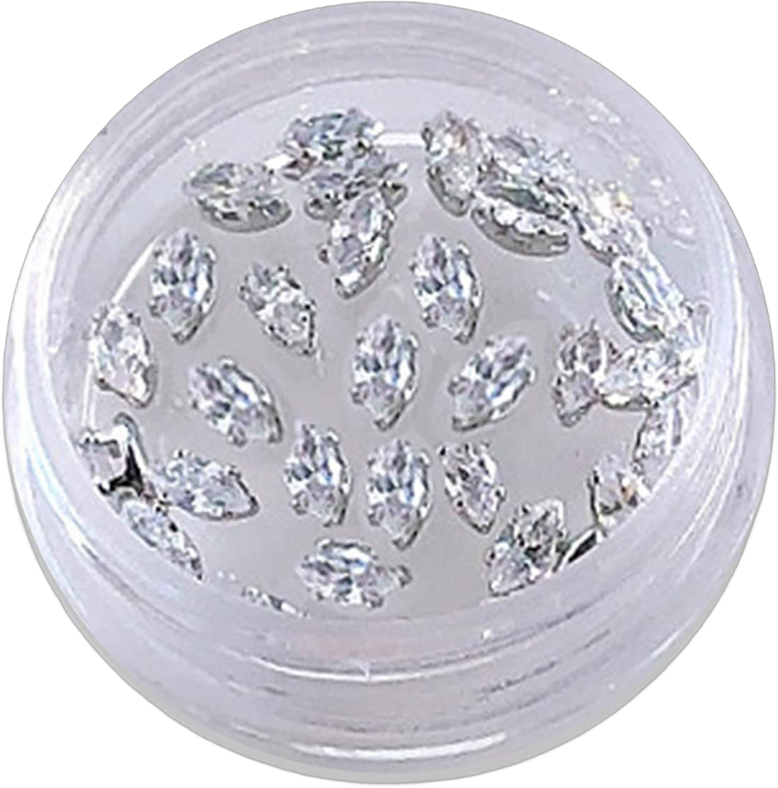 20 Pieces Rhinestones For Nails 3D Nail Jewels Crystal Stone Sparkling Nail Diamonds Nail Decoration Crafts Rhinestones For Nail Art Decoration Nail Diamonds Rhinestones Kit Set Clear 3d