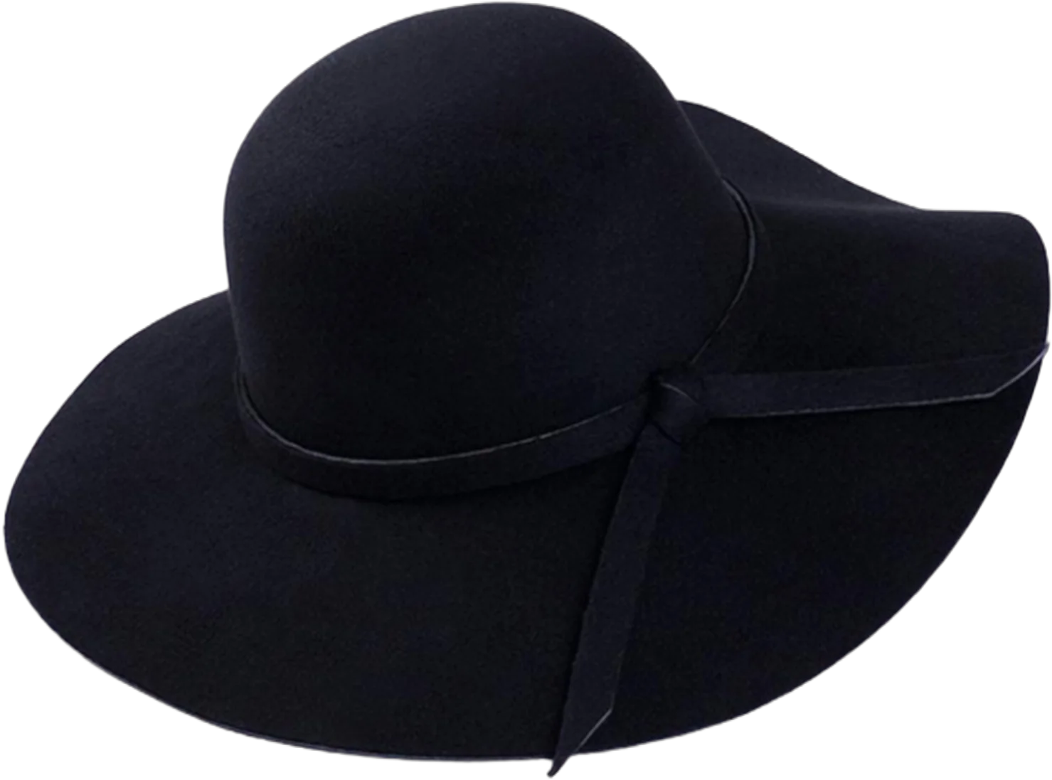 Spring Hue HOT! Vintage Women Wide Brim Floppy Warm Fashion Felt Hat Trilby Bowler Cool