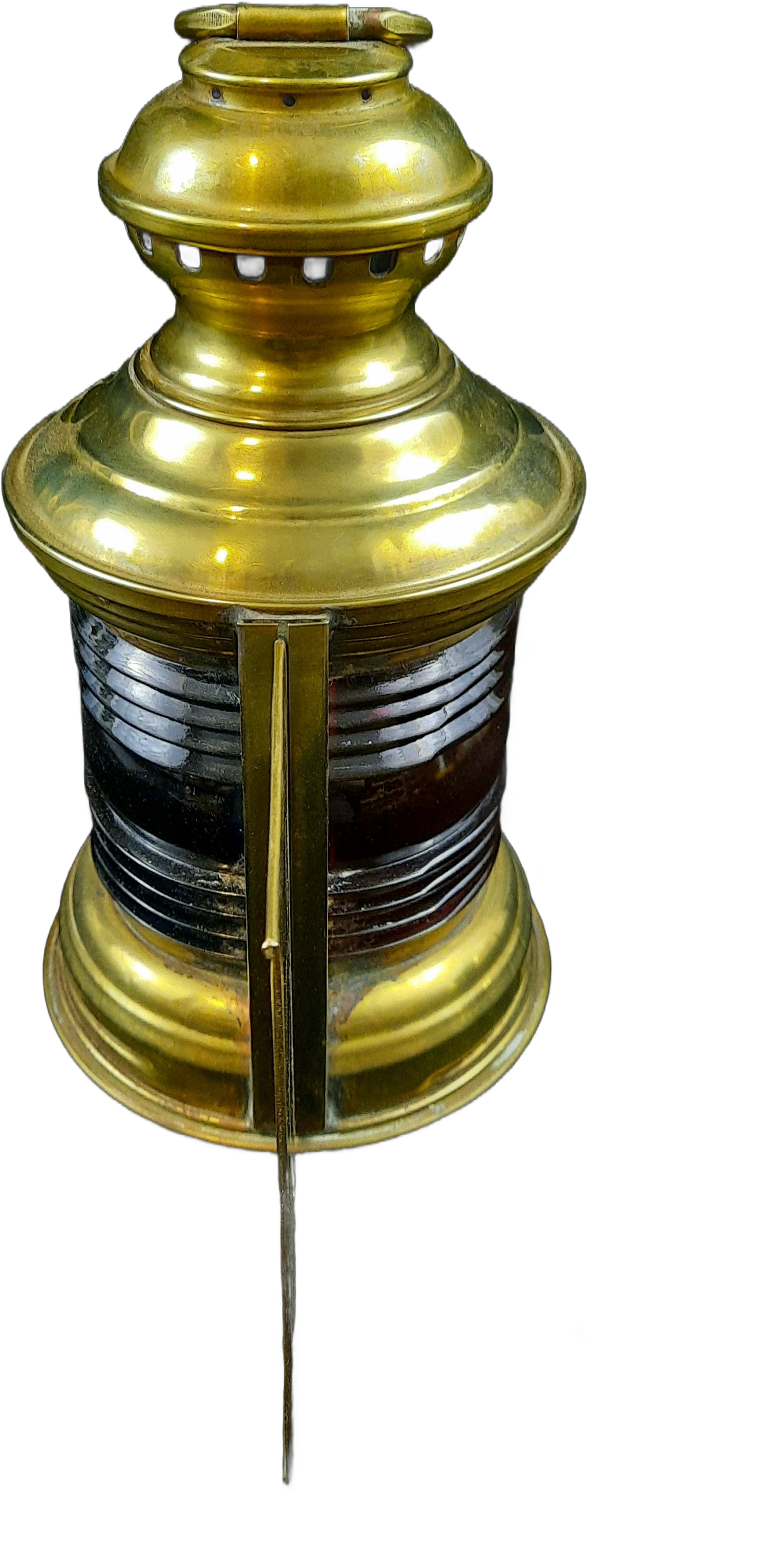 Bow lantern, Antique National Marine Lamp Co, Brass